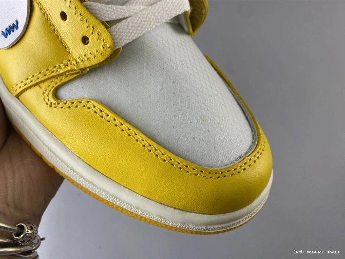 Reps LUCY NRG Off-White Dark Jordan Powder White AQ0818-149 x Yellow-Cone Air 1 0717